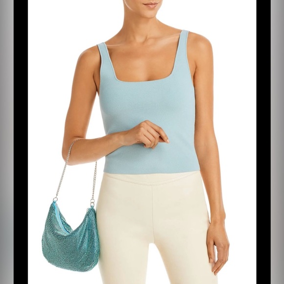 💎NWT AQUA Crystal Mesh Shoulder Bag💎 - Picture 2 of 8